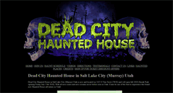 Desktop Screenshot of deadcityhauntedhouse.com