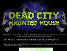 Tablet Screenshot of deadcityhauntedhouse.com
